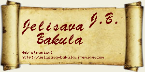 Jelisava Bakula vizit kartica